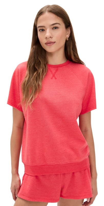 Year of Ours PE Sweat Tee Red