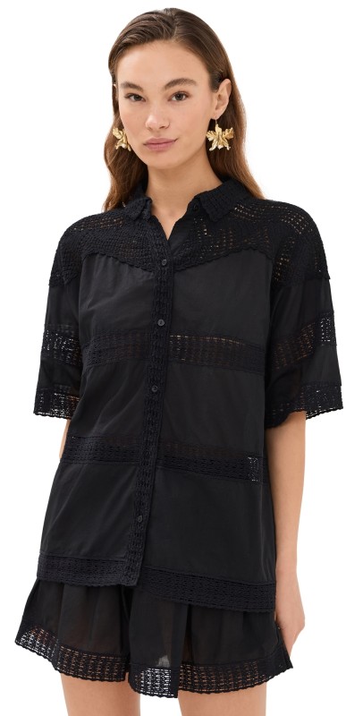 Ulla Johnson Amal Coverup Shirt Noir
