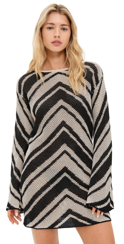 Seven Wonders Mazie Mini Dress Black Multi