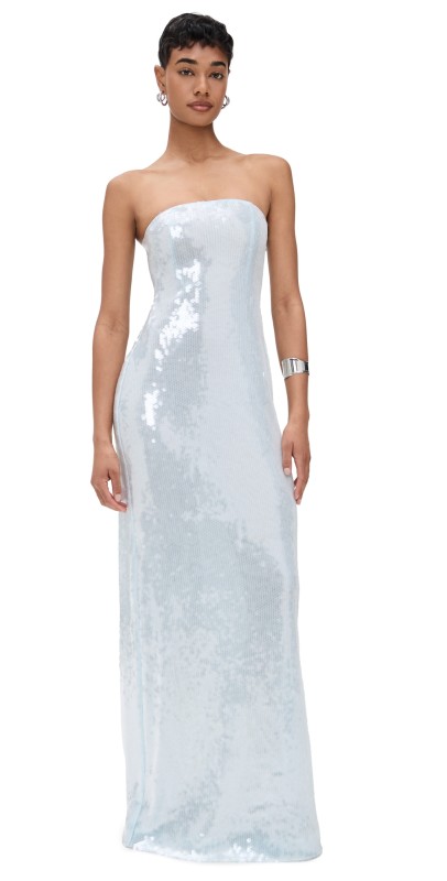 Retrofête Beth Sequin Dress Dove