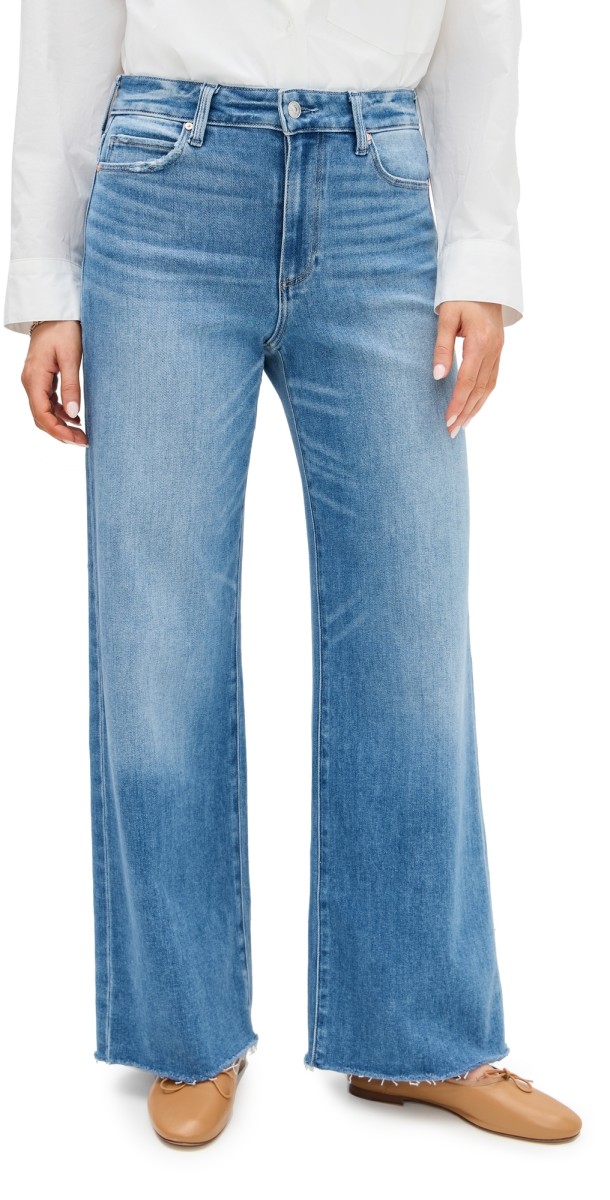 PAIGE Anessa 31 Jeans with Raw Hem Mesmerize