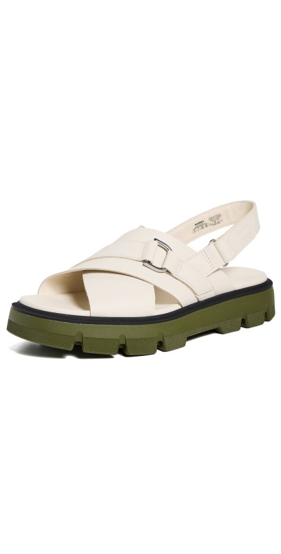 Sorel Rein Cb Criss Cross Sandals Chalk/Utility Green