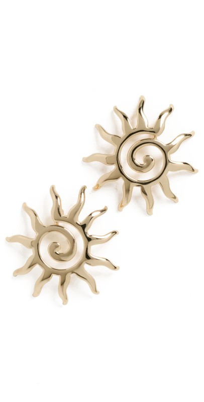 BaubleBar Cyra Sun Earrings Gold