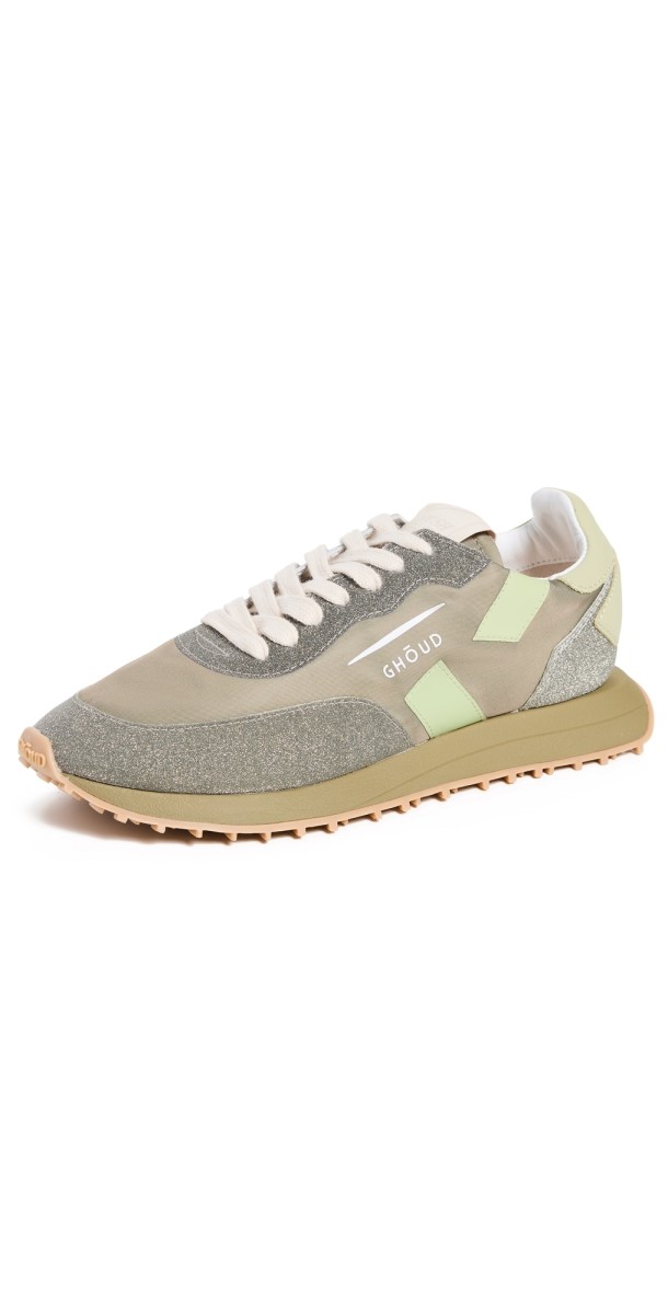 GHOUD Starlight Soft Low Sneakers Solid/Glitter Military