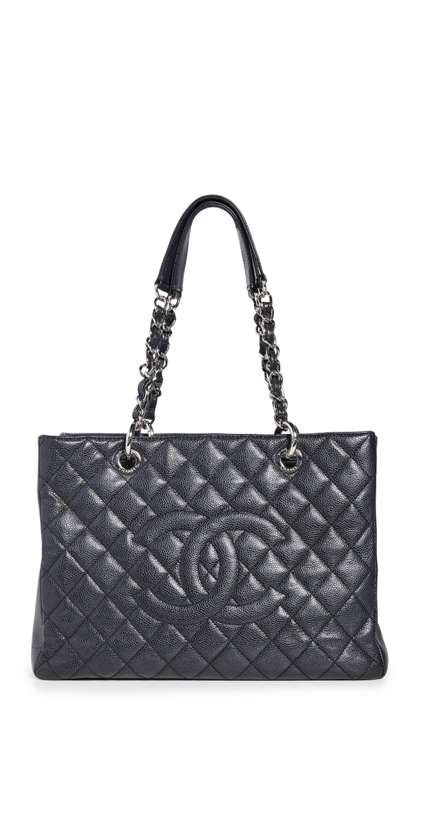 What Goes Around Comes Around Chanel Black Caviar Bag Black
