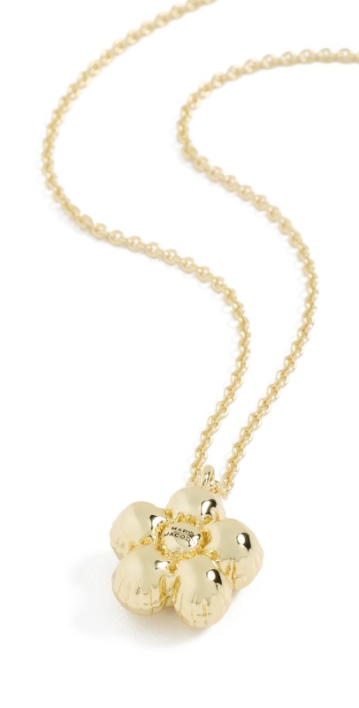 Marc Jacobs Daisy Balloon Necklace Light Antique Silver