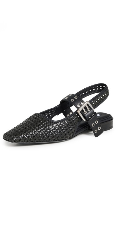 rag & bone Astra Slingback Flats Black