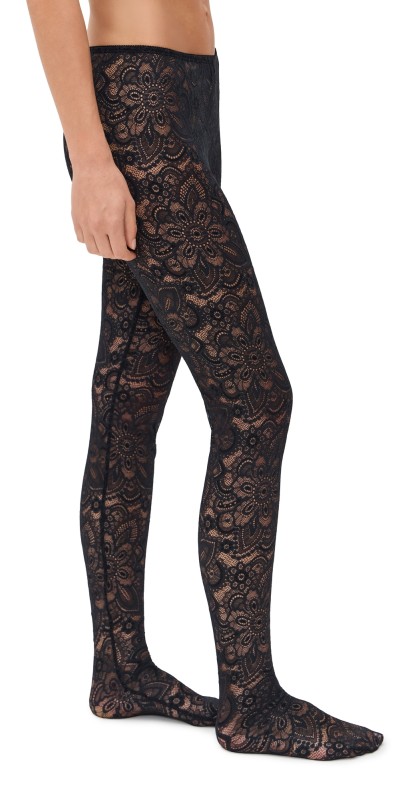 Beaufille Cassia Lace Stockings Black