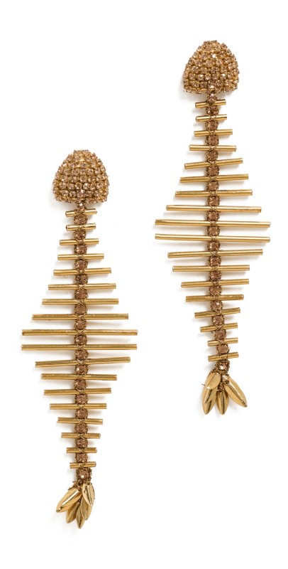 Deepa Gurnani Deepa Gurnani x Jessel Taank Samak Earrings Gold