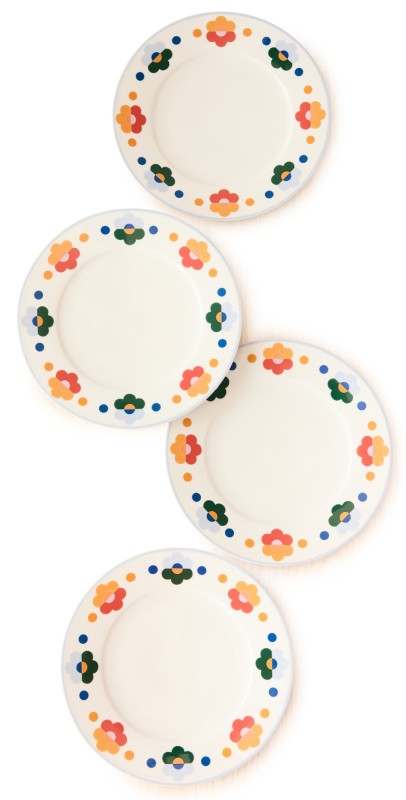 Misette Dinner Plates Set of 4 Floral