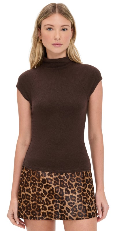 Reformation Pien Knit Top Mole