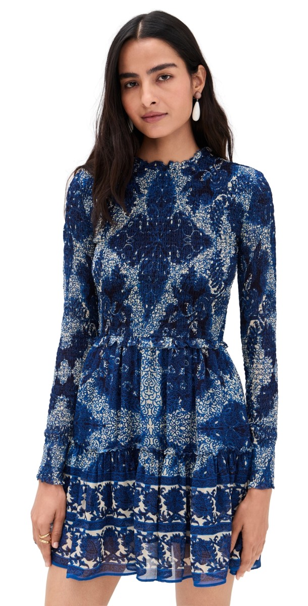 Cara Cara Viola Dress Scrollwork Ink