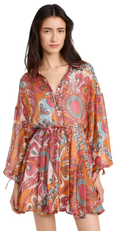 SUNDRESS Blair Dress Marbella Havana Framboise