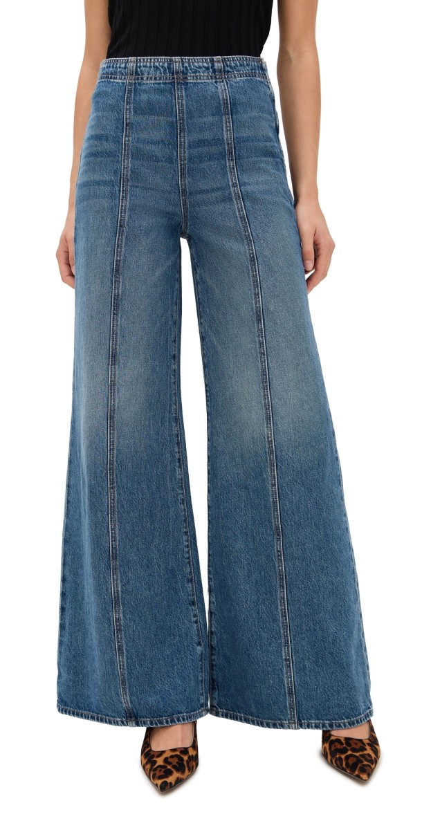 Ulla Johnson The Bianca Wide Leg Jeans Danube