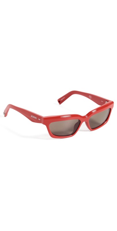 Jacquemus Salon Sunglasses Red/Silver/Grey