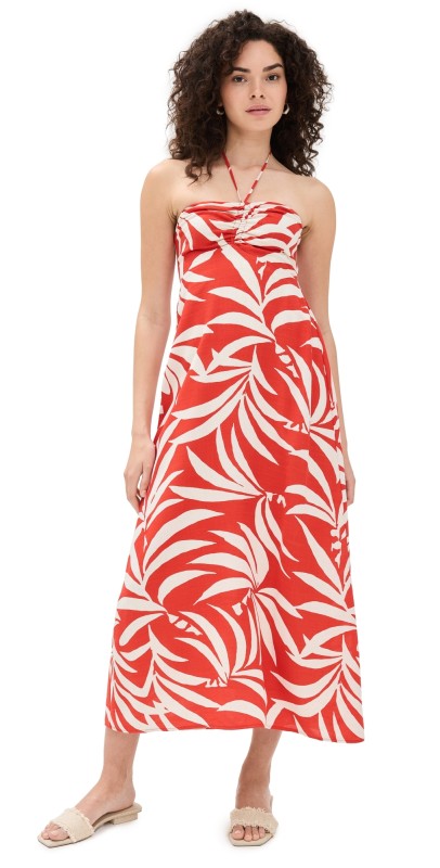 Z Supply Elodi Dress Cabana Red