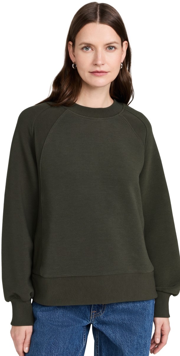 Varley Goulding Sweatshirt Dark Resin Green