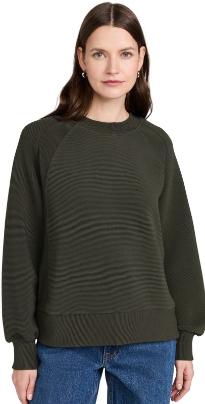 Varley Goulding Sweatshirt Dark Resin Green