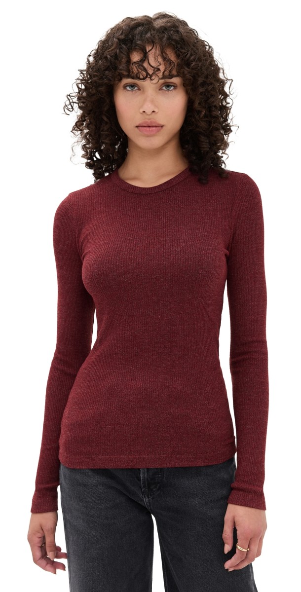 AGOLDE Delphi Slim Tee Brick
