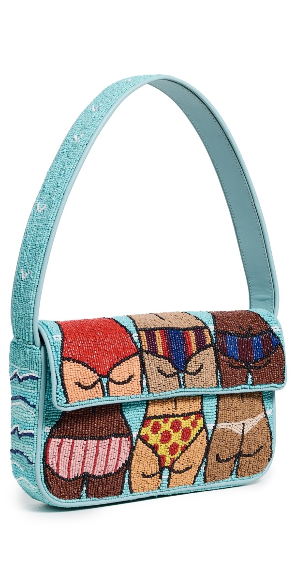 STAUD Tommy Beaded Bag Beach Bums