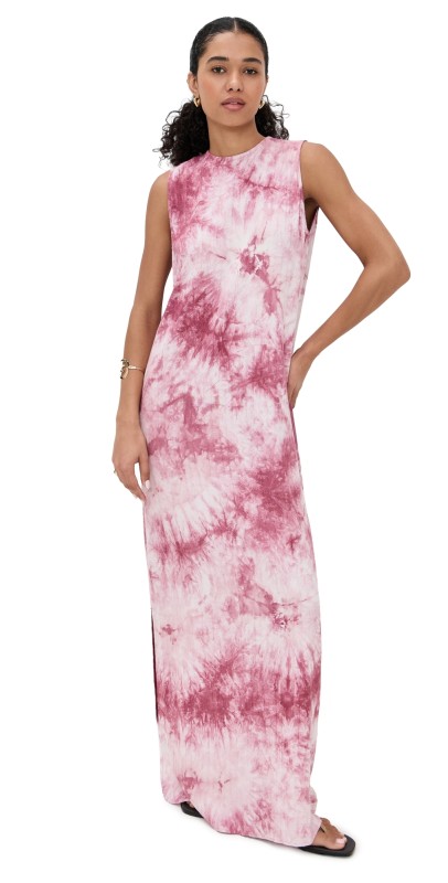 87Origins Adire Temi Dress Red/White
