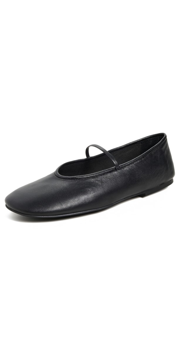 Tony Bianco Martinez Flats Black Nappa