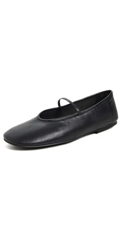 Tony Bianco Martinez Flats Black Nappa