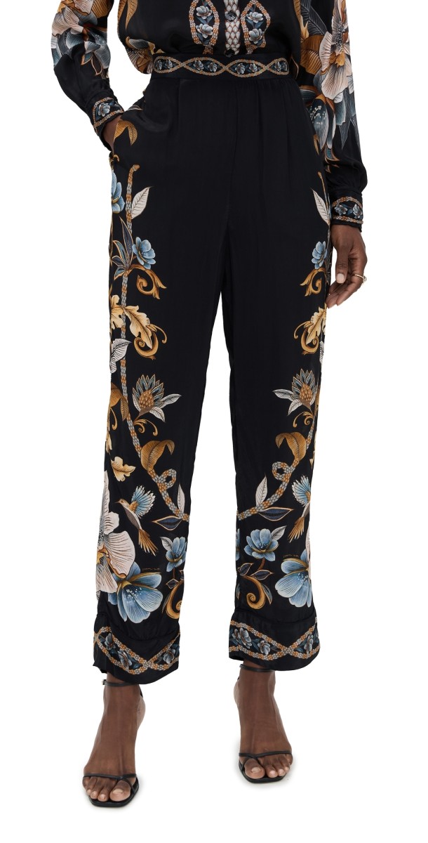 FARM Rio Snake Garden Pants Snake Garden Black