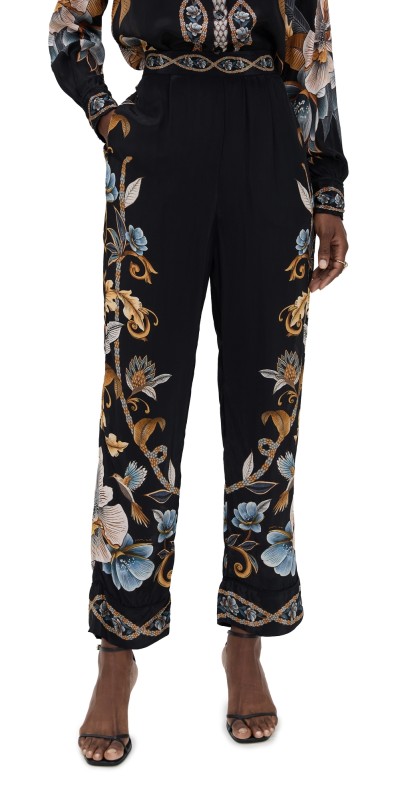 FARM Rio Snake Garden Pants Snake Garden Black