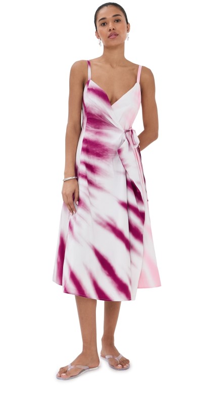 Rosie Assoulin That's A Wrap! Dress Tie-Dye