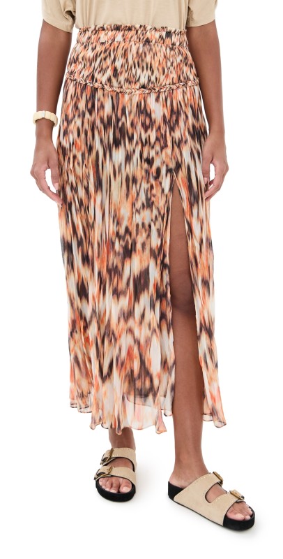 Isabel Marant Rolande Maxi Skirt Orange