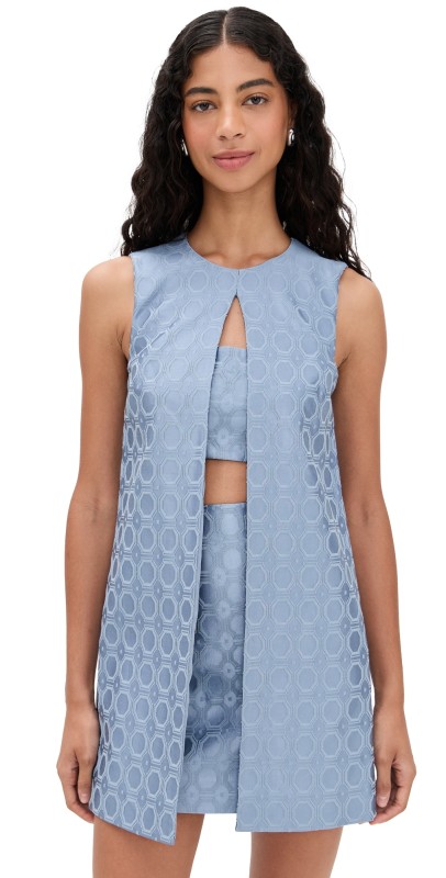 ALEXIS Asha Dress Blue Jacquard