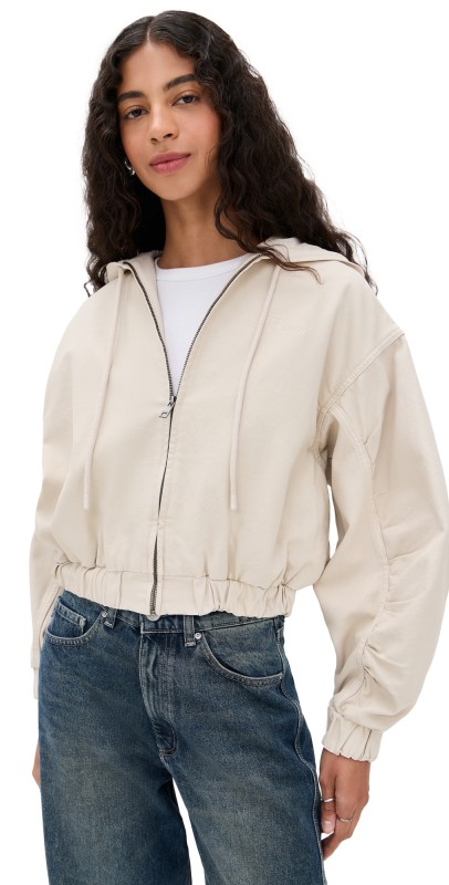 ROTATE Heavy Woven Jacket Oatmeal