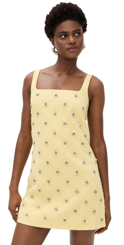 Tanya Taylor Barton Dress Lemon Meringue