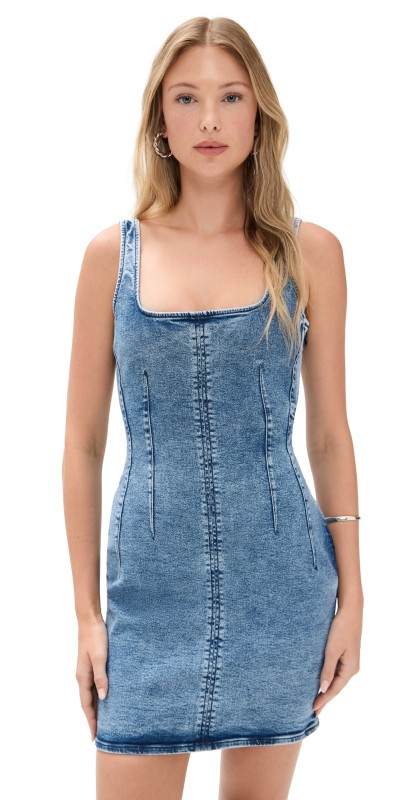 Good American Denim Shift Dress indigo728