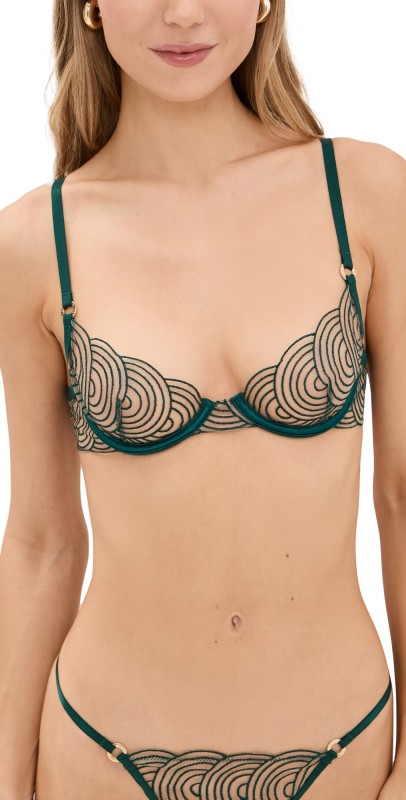 Bluebella Aster Wired Bra Botanical Garden Green/Sheer