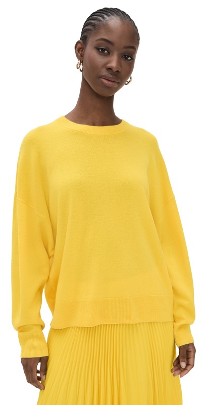 Jenni Kayne Cashmere Marina Crewneck Yellow