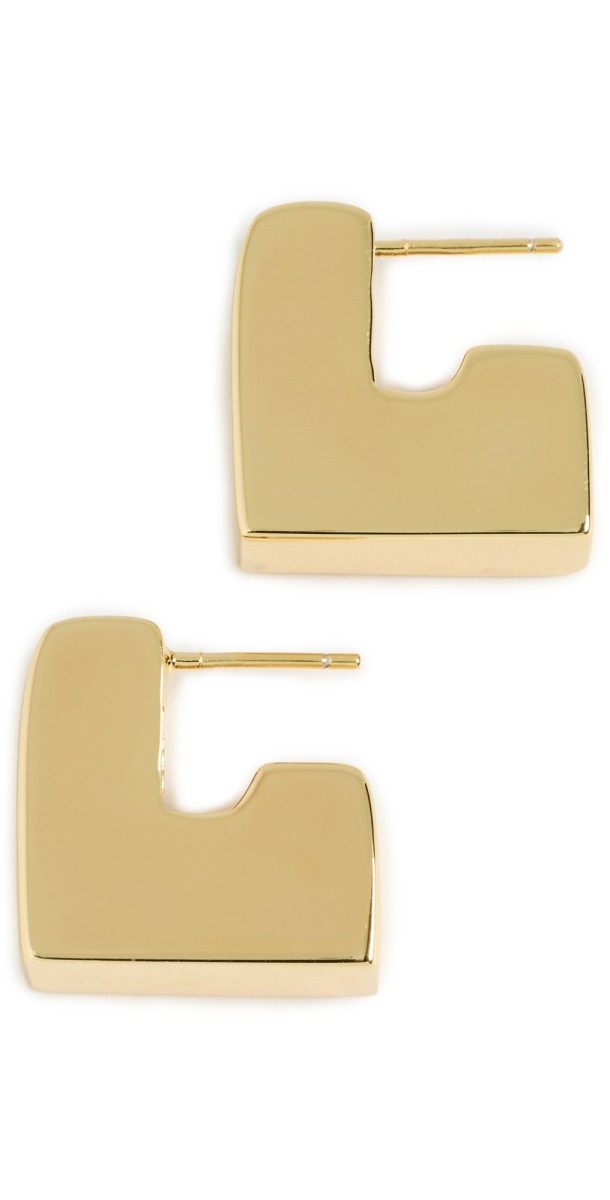 Martha Calvo Cube Earrings Gold