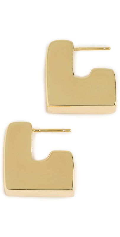 Martha Calvo Cube Earrings Gold