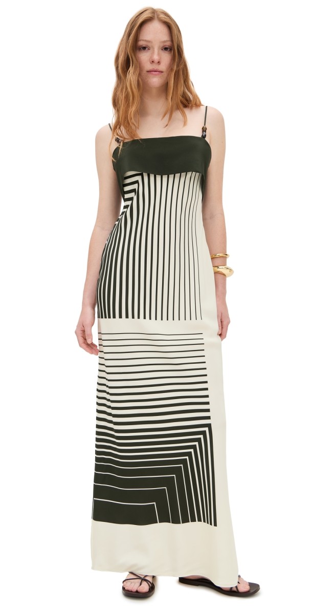 SIR. Leilana Slip Dress Garden Stripe