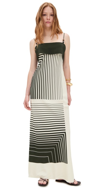 SIR. Leilana Slip Dress Garden Stripe