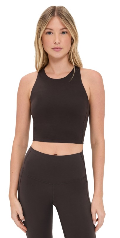 Rhone Revive Longline Bra Dark Espresso