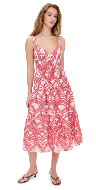 Poupette St Barth Coco Long Dress Pink Himba