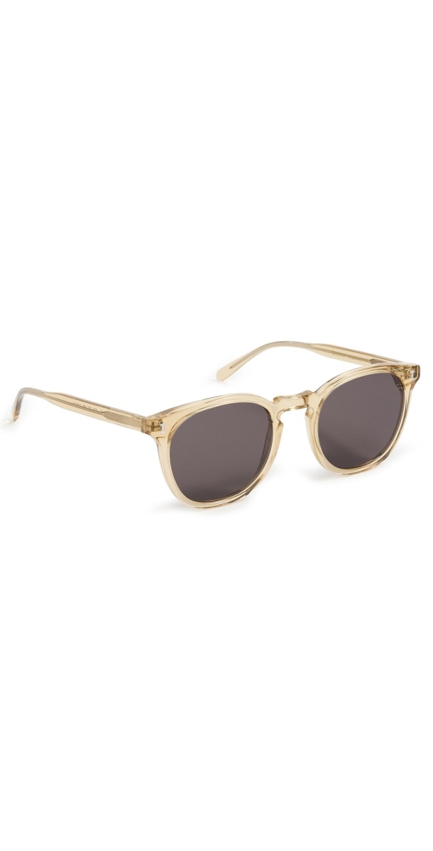 Illesteva Eldridge Sunglasses Citrine w/ Grey Flat Lenses