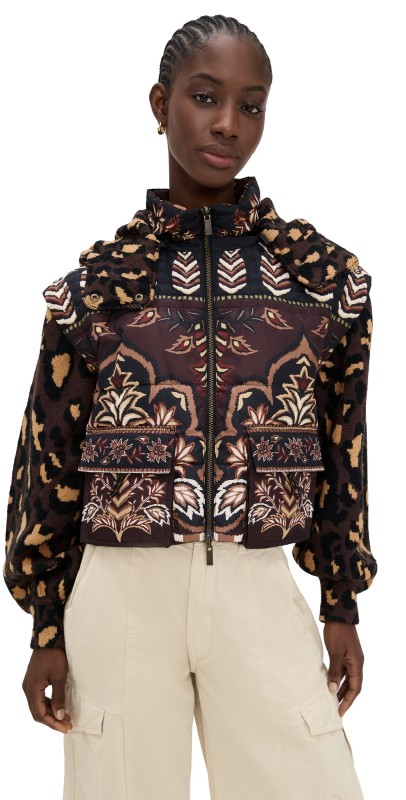 FARM Rio Winter Ainika Brown Puffer Jacket Winter Ainika Brown