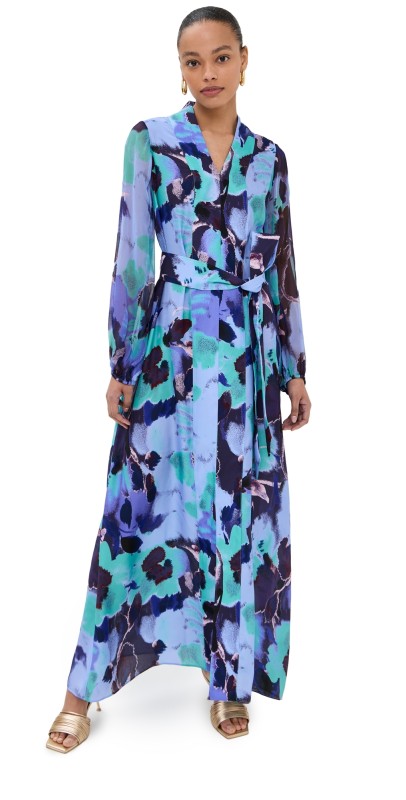 Figue Solana Dress Pressed Petal Royal Dusk