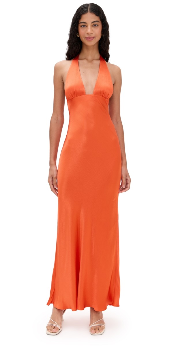 Bec + Bridge Carmela Halter Dress Fire Red