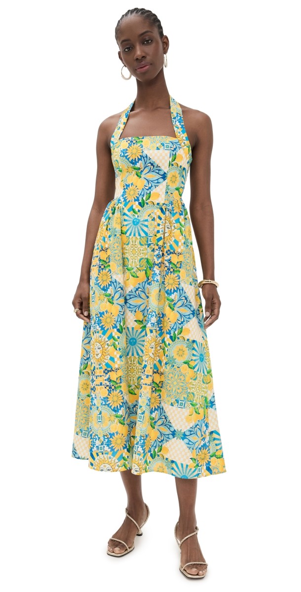 Seven Wonders Locklea Midi Dress Anacapri/Lemon