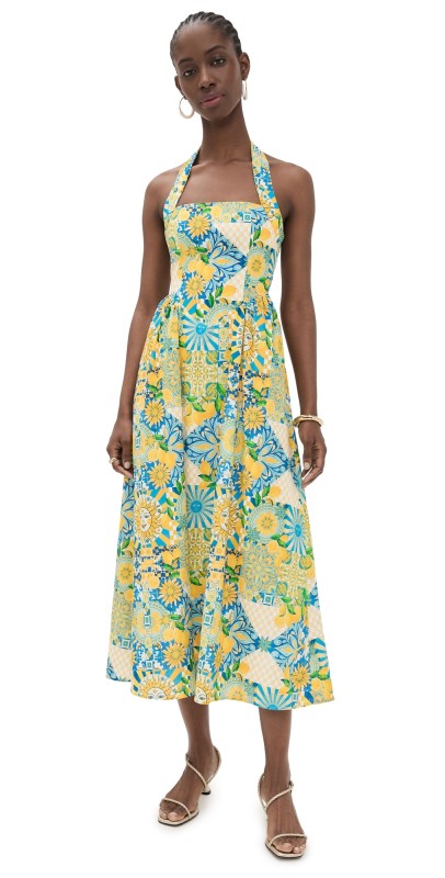 Seven Wonders Locklea Midi Dress Anacapri/Lemon