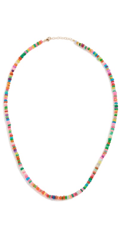 JIA JIA Rainbow Smooth Large Opal Necklace Rainbow
